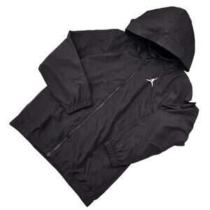 Nike Jordan Boys Youth Large 12-14 Black Full Zip Windbreaker Coat